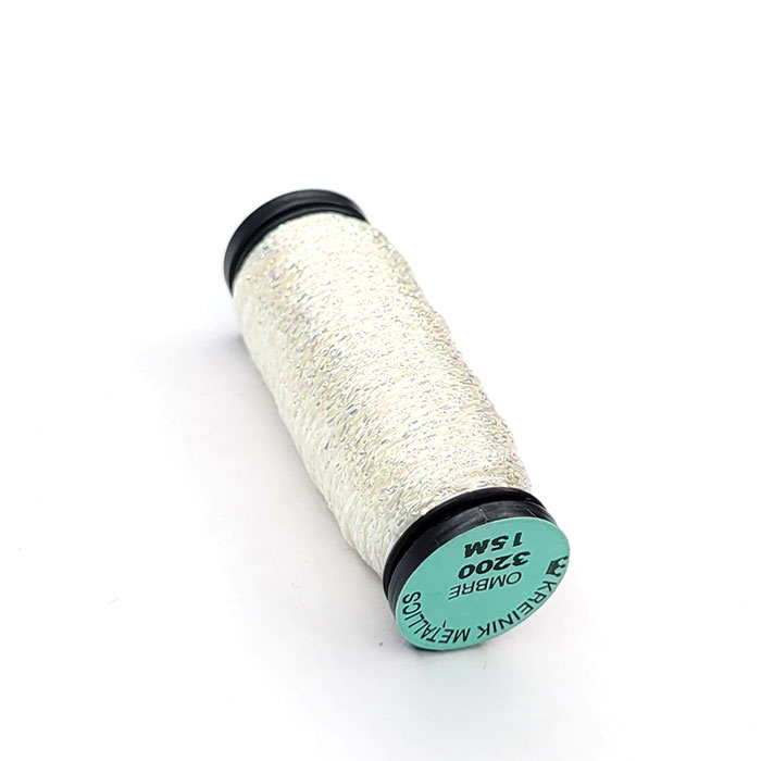 Kreinik 크라이닉자수실 OMBRE 3200 #1 Solid Pearl 15m