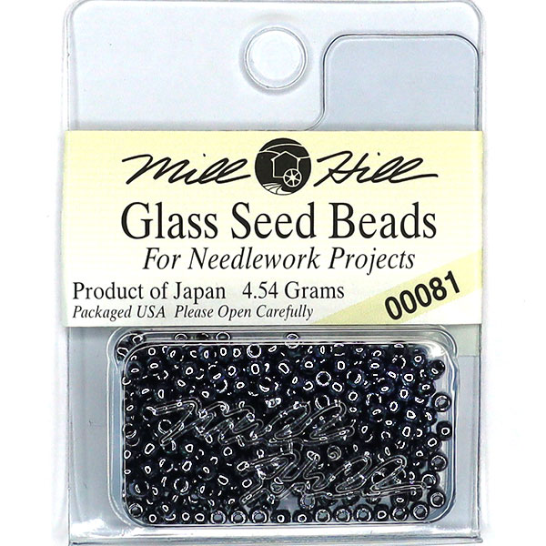 MillHill 구슬 비즈/ 00081 Jet