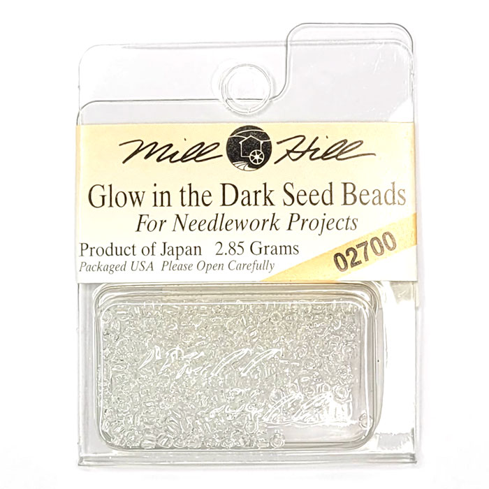 MillHill 구슬 비즈/ 02700 Glow in the Dark 축광(Clear)