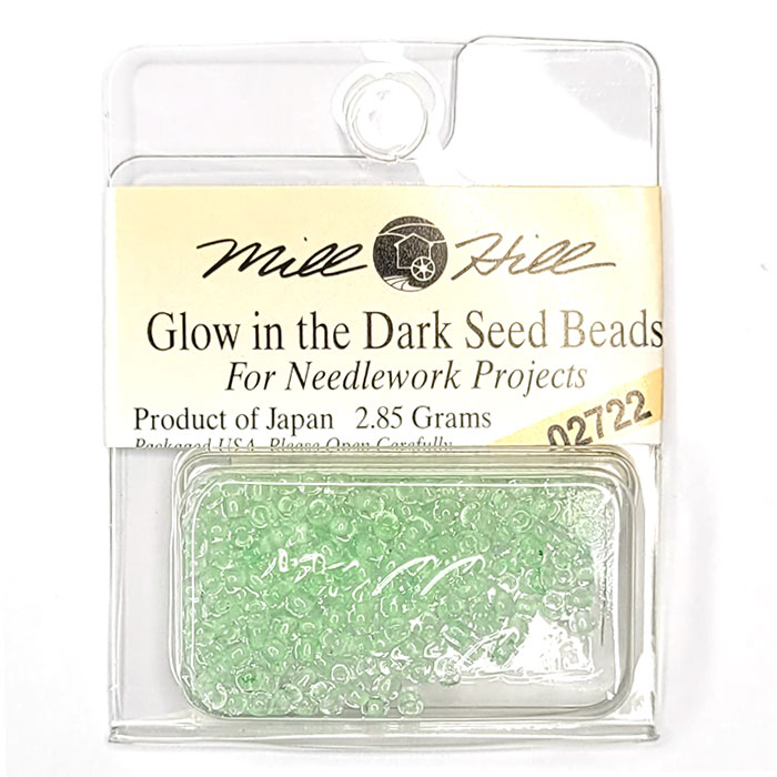 MillHill 구슬 비즈/ 02722 Glow in the Dark 축광(Green)