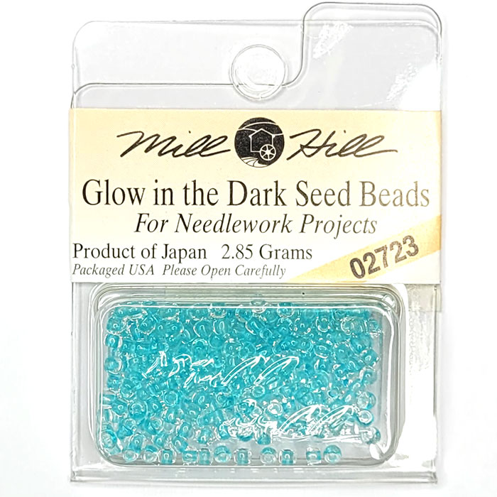 MillHill 구슬 비즈/ 02723 Glow in the Dark 축광(Aqua)