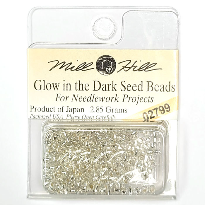 MillHill 구슬 비즈/ 02799 Glow in the Dark 축광(Ice)