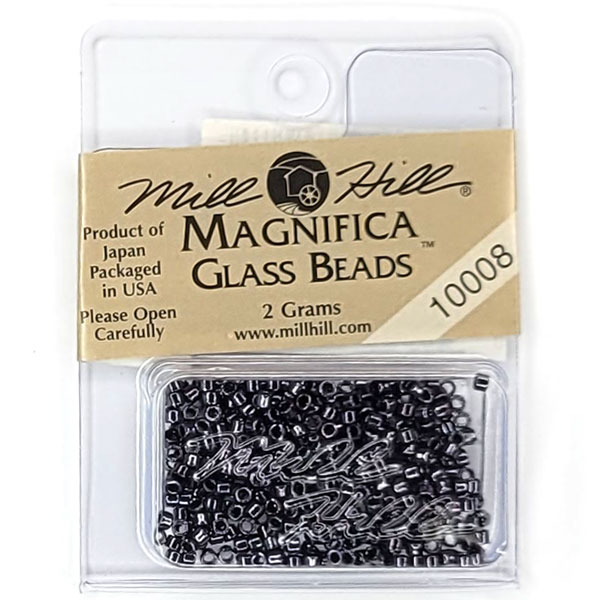 MillHill 구슬 비즈/ 10008 Black Plum