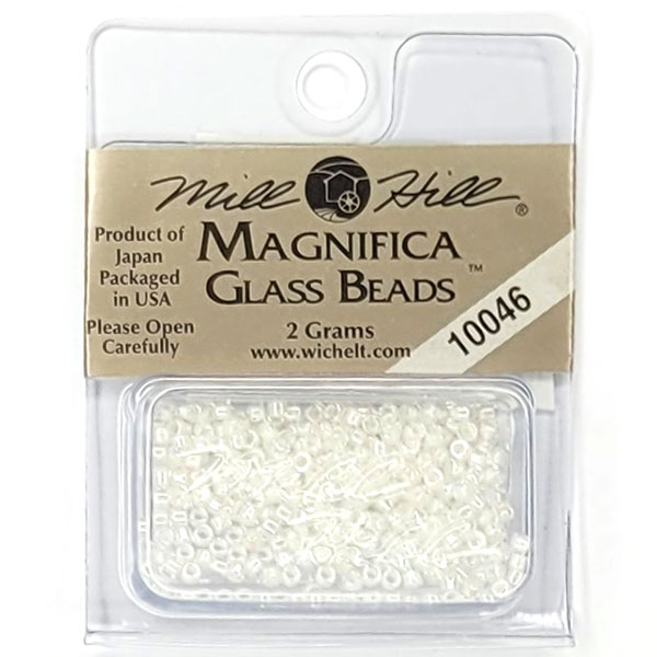 MillHill 구슬 비즈/ 10046 White Opal