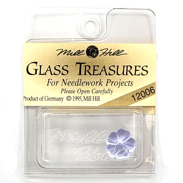 MillHill 크리스탈장식/ 12006 Petal flower Matte Sapphire