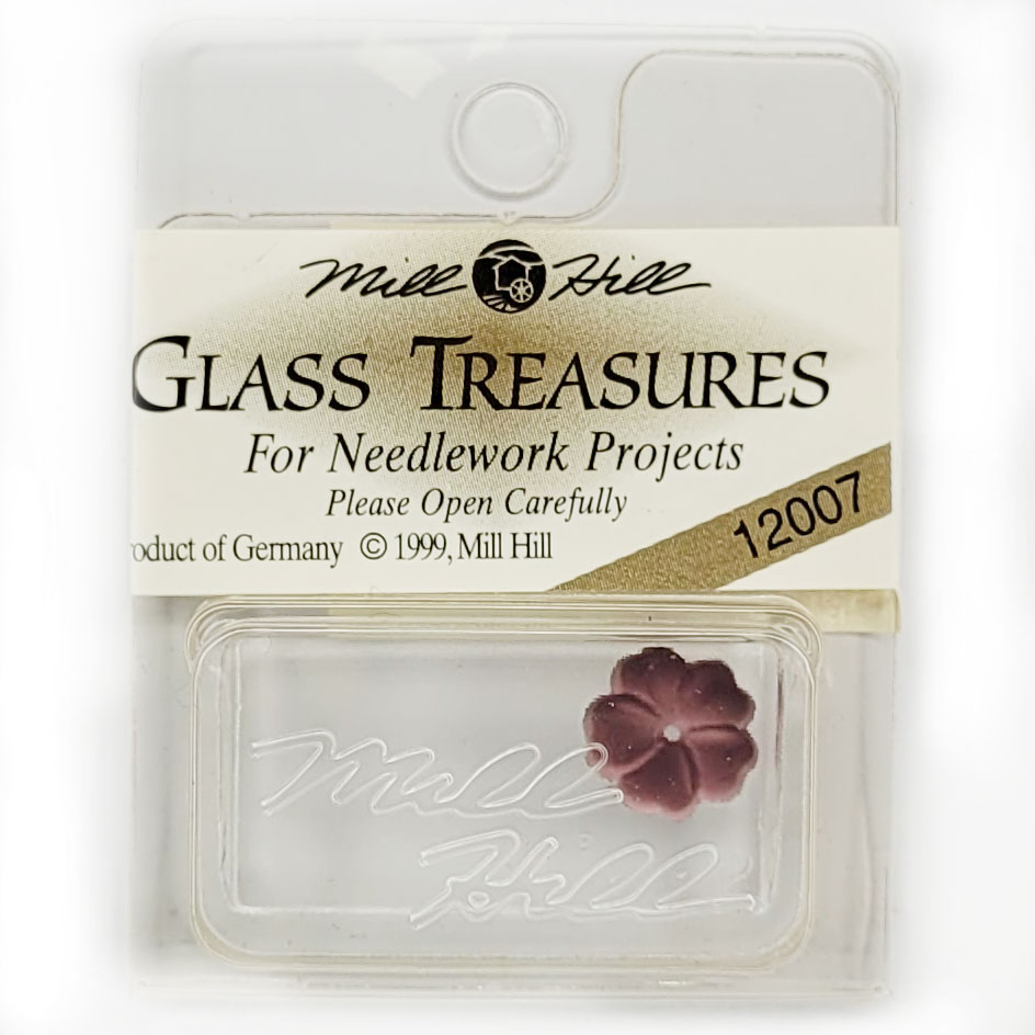 MillHill 크리스탈장식/ 12007 Petal flower Matte Amethyst