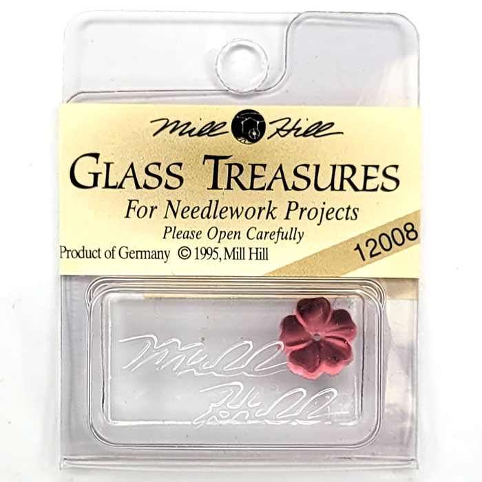 MillHill 크리스탈장식/ 12008 Petal flower Matte Rose