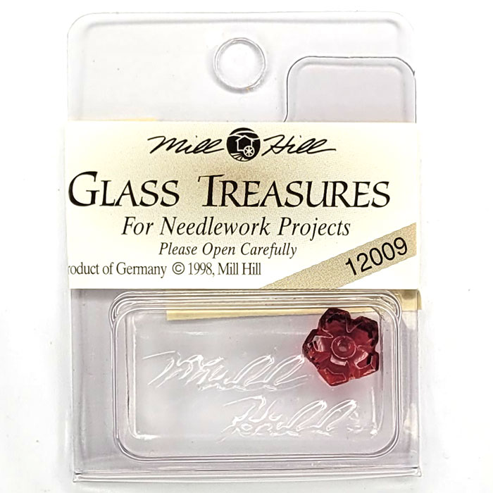 MillHill 크리스탈장식/ 12009 Petal Dim Flower Ruby