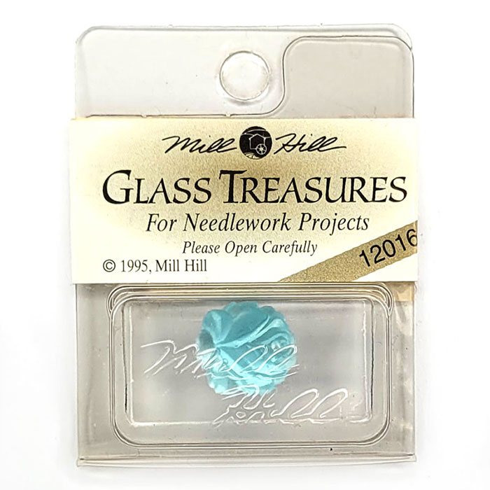 MillHill 크리스탈장식/ 12016 Medium Rose Matte Aqua