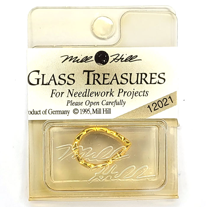 MillHill 크리스탈장식/ 12021 Open Faceted Teardrop Gold