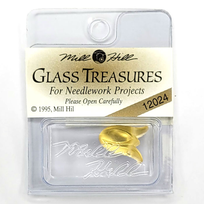 MillHill 크리스탈장식/ 12024 Large Tulip Matte Yellow Opal