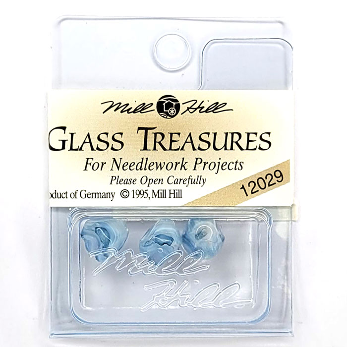 MillHill 크리스탈장식/ 12029 Small Bell Flower Marbled Blue