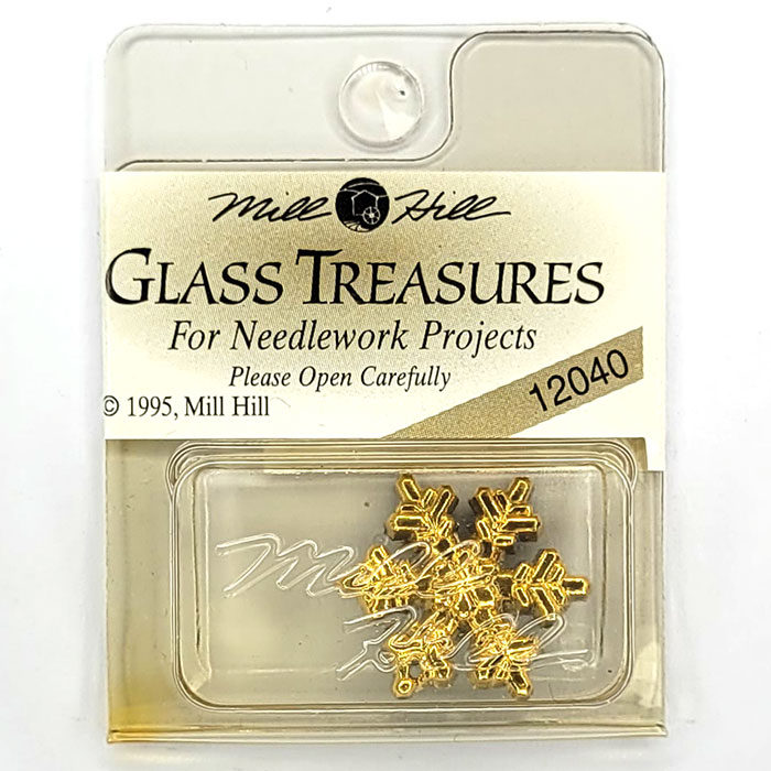 MillHill 크리스탈장식/ 12040 Lg. Snowflake-Gold