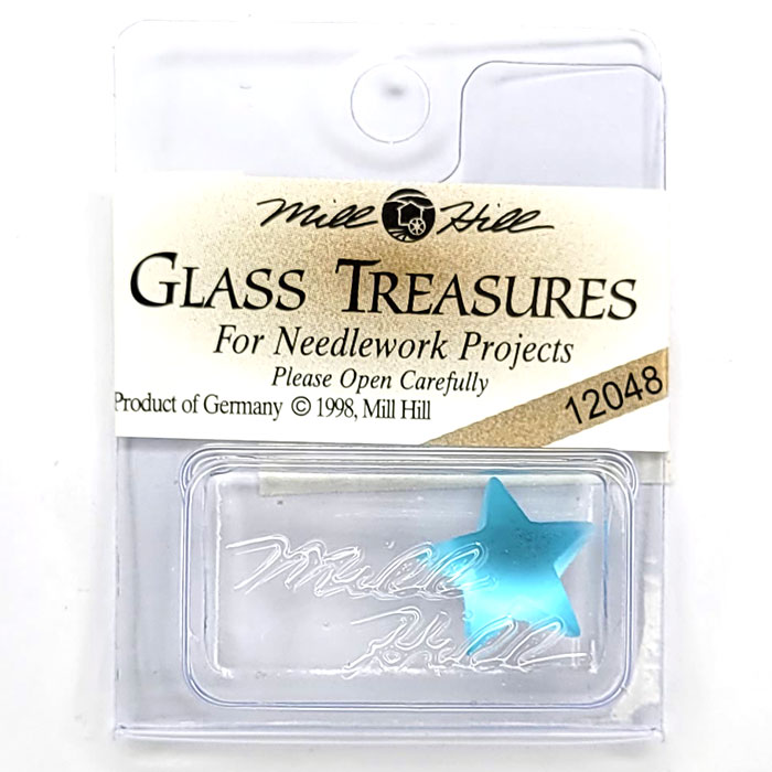 MillHill 크리스탈장식/ 12048 Large Domed Star-Matte Aqua