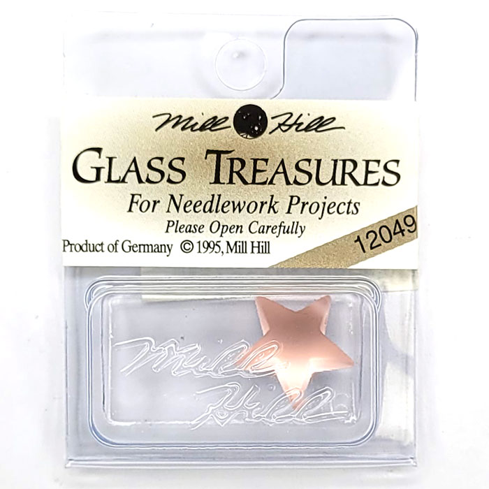 MillHill 크리스탈장식/ 12049 Large Domed Star-Matte Rosaline