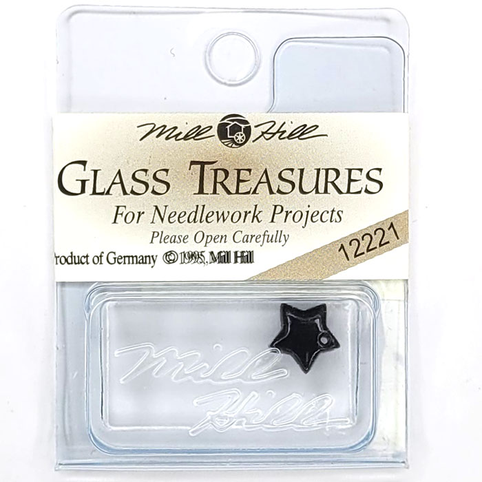 MillHill 크리스탈장식/ 12221 Small Flat Star Black