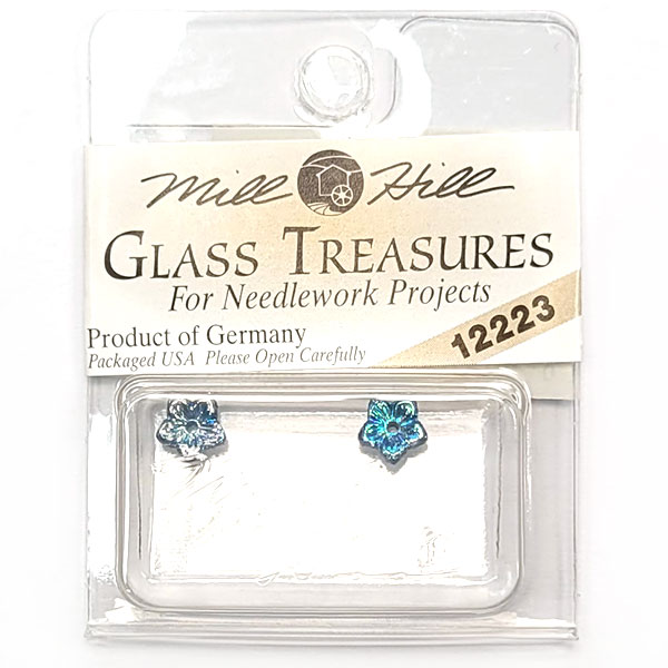 MillHill 크리스탈장식/ 12223 Jasmine Flower Light Sapphire(12141대체품)