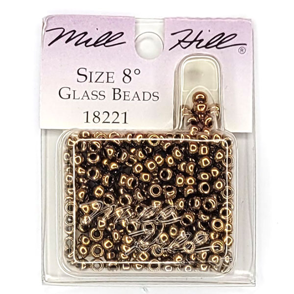 MillHill 구슬 비즈/ 18221 Bronze
