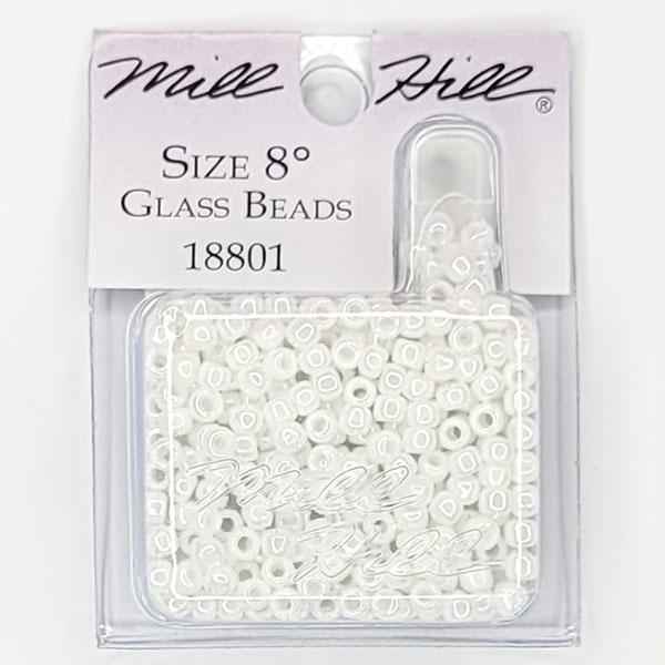 MillHill 구슬 비즈/ 18801 White Opal