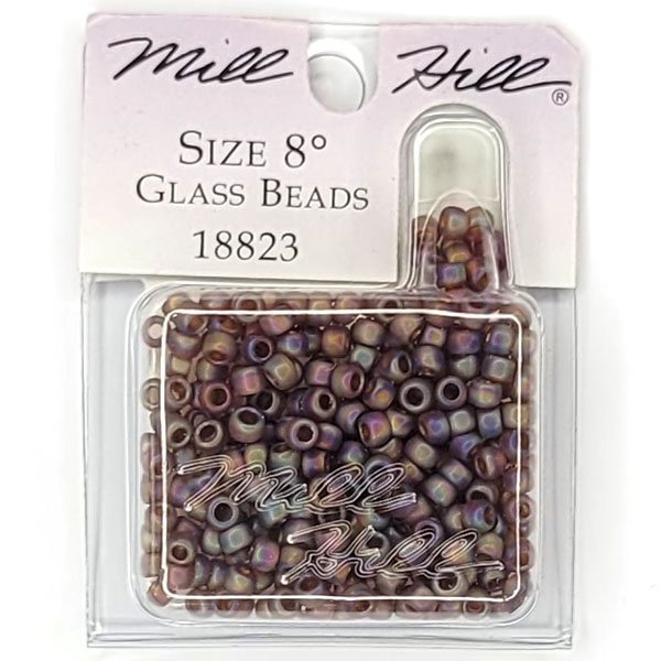 MillHill 구슬 비즈/ 18823 Frosted Opal Smokey Topaz
