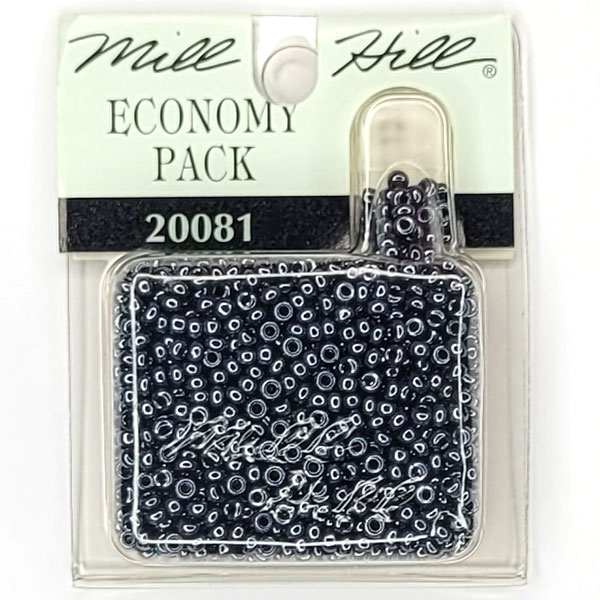 MillHill 구슬 비즈/ 20081(00081의 2배) Jet