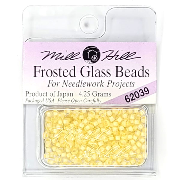 MillHill 구슬 비즈/ 62039 Frosted Ivory Creme