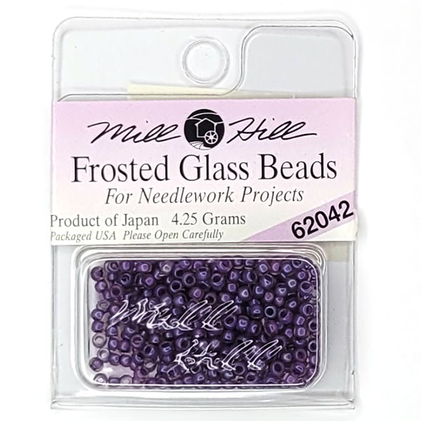 MillHill 구슬 비즈/ 62042 Frosted Royal Purple