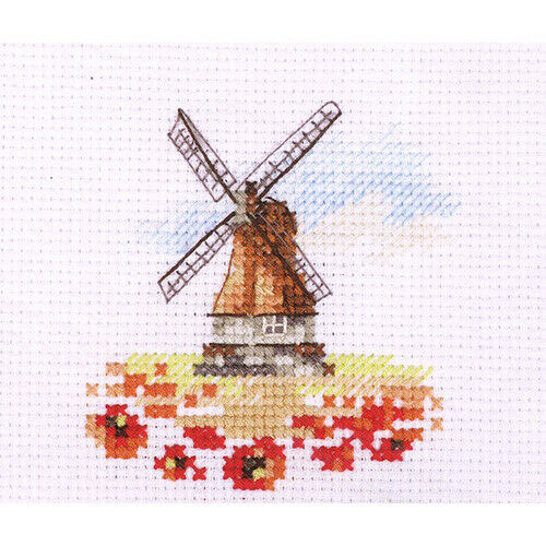 외국 십자수패키지 Alisa/ Mill in poppy field-0-197