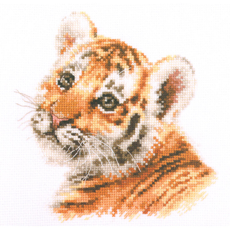 외국 십자수패키지 Alisa/ Tiger cub New-1-33
