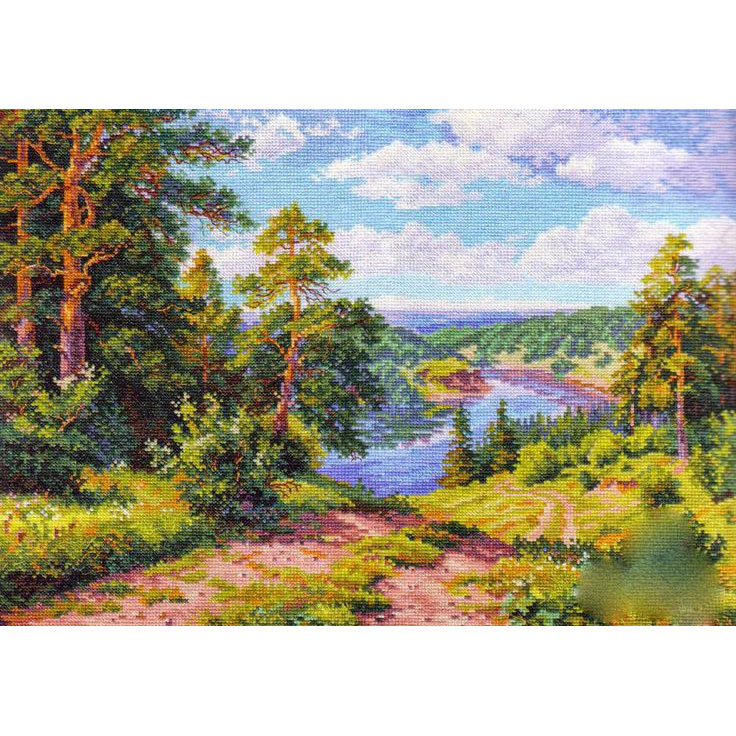 외국 십자수패키지 Alisa/ Above a river-3-13