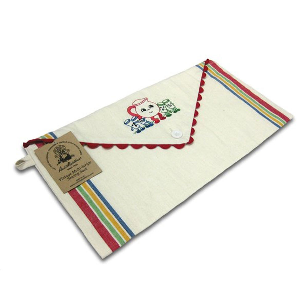 Aunt Marthas Vintage Striped Sewing Sack (Multi) (자수용 파우치 47x24Cm)/SSVM