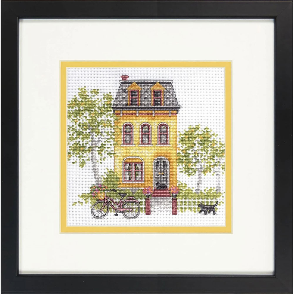 외국 십자수패키지 Dimensions Gold 쁘띠/ Yellow House-70-65226