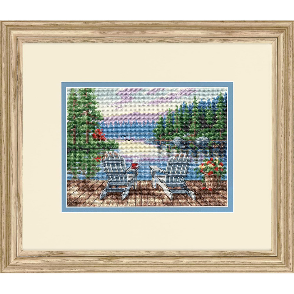 외국 십자수패키지 Dimensions Gold 쁘띠/ Lakeside Morning-70-65231