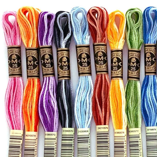 DMC실 25번 일반복합사 풀세트(18개) 재고&infin;