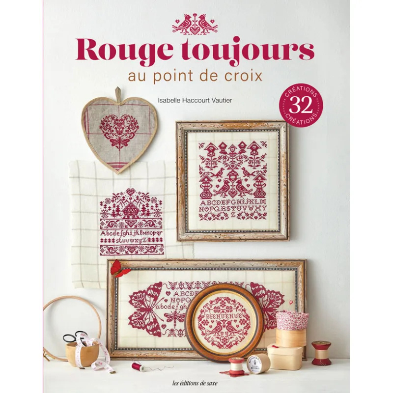 십자수도안책/ Cross Stitch / Rouge toujours(Red cross stitch) /MLAB378