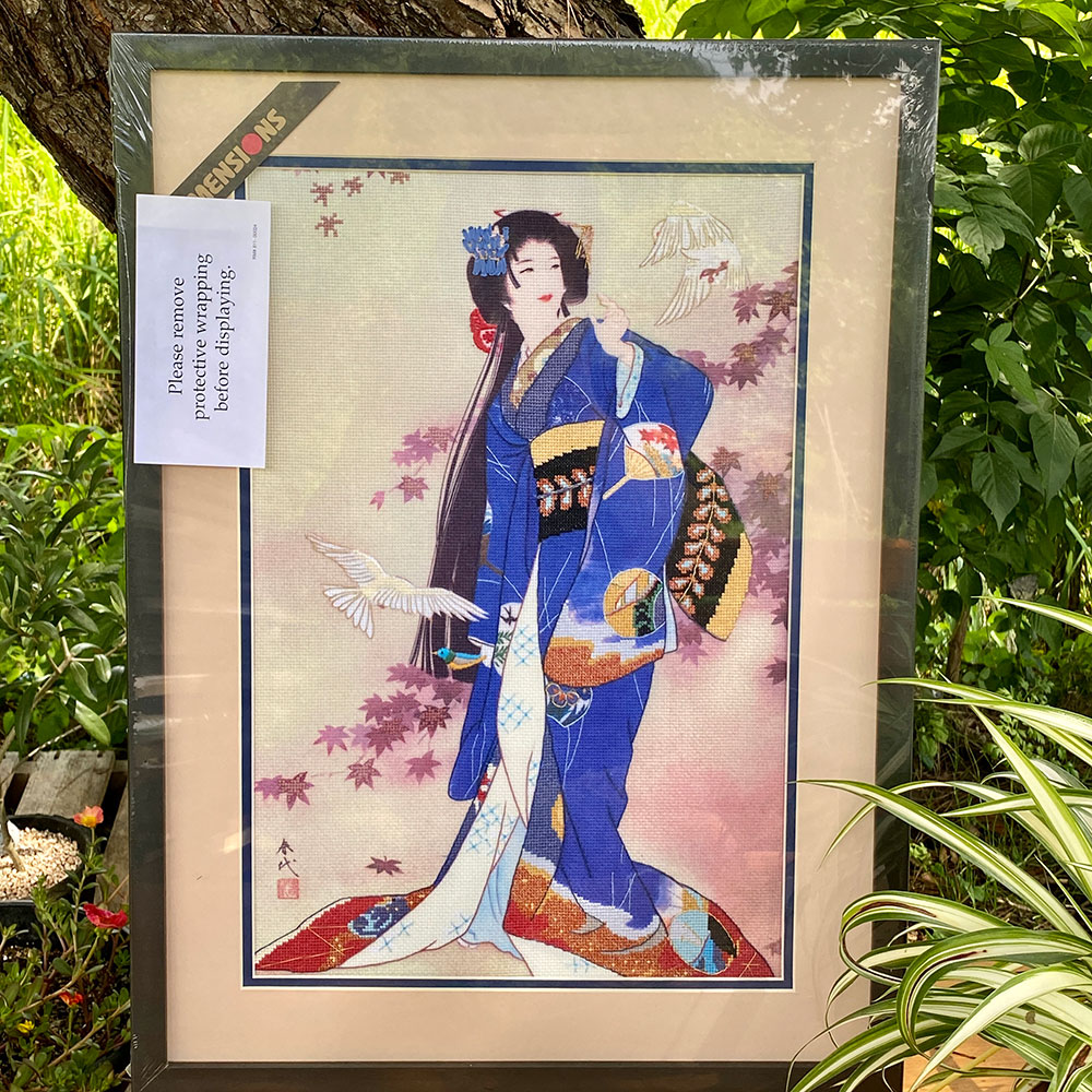 십자수 완성작품(유리없는 액자로 제작된 상태)-SACHI/12991