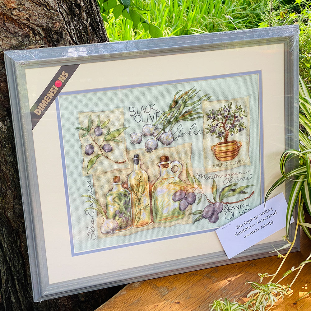 십자수 완성작품(유리없는 액자로 제작된 상태)-TASTE OF THE MEDITERRANEAN/14483