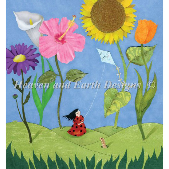 십자수도안책 명화 Heaven and Earth/ Ladybug Kite Flyer-1933(CHART PACK)