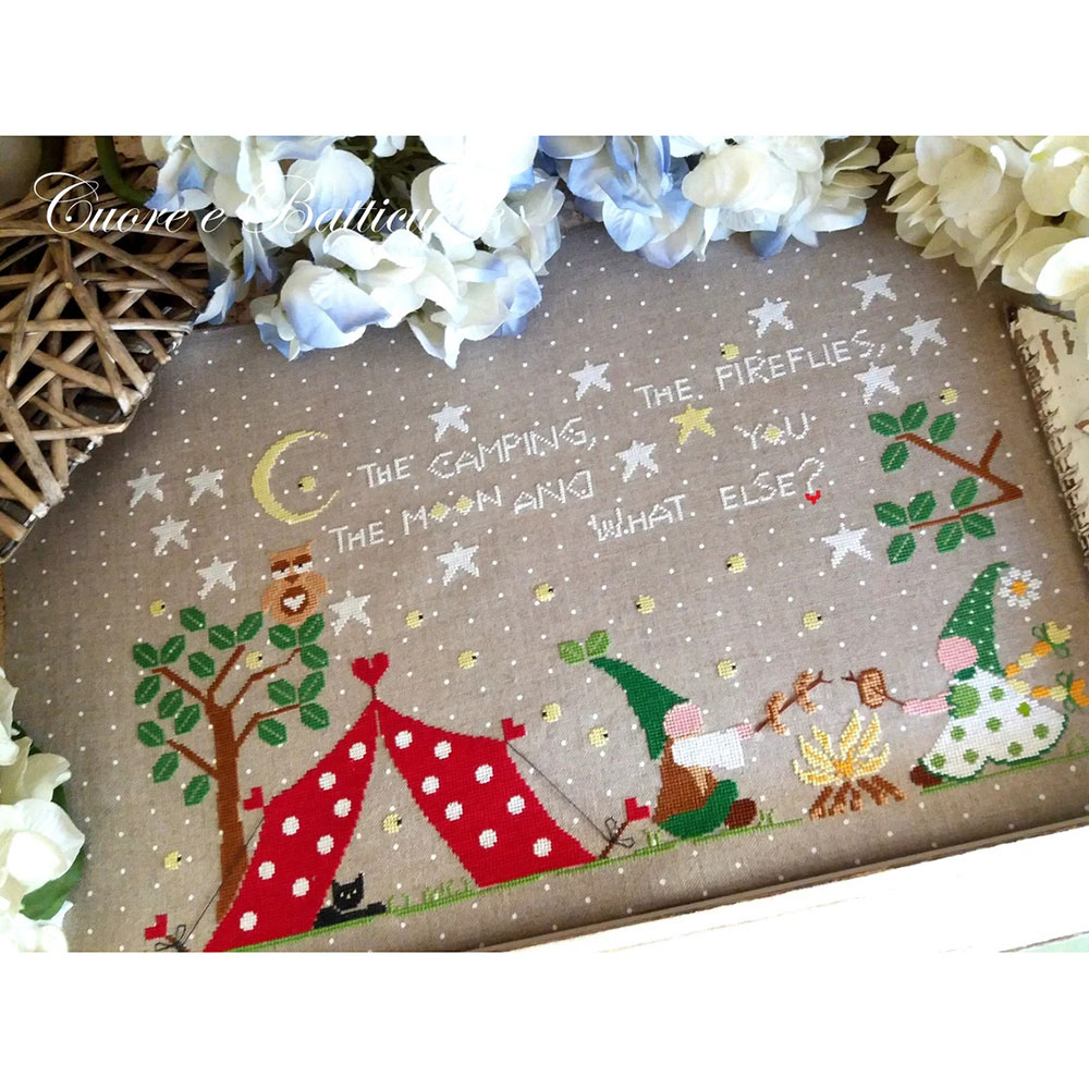 십자수도안책 Batticuore/Camping Sotto Le Stelle(번호없음)/22-2018(CHART PACK)