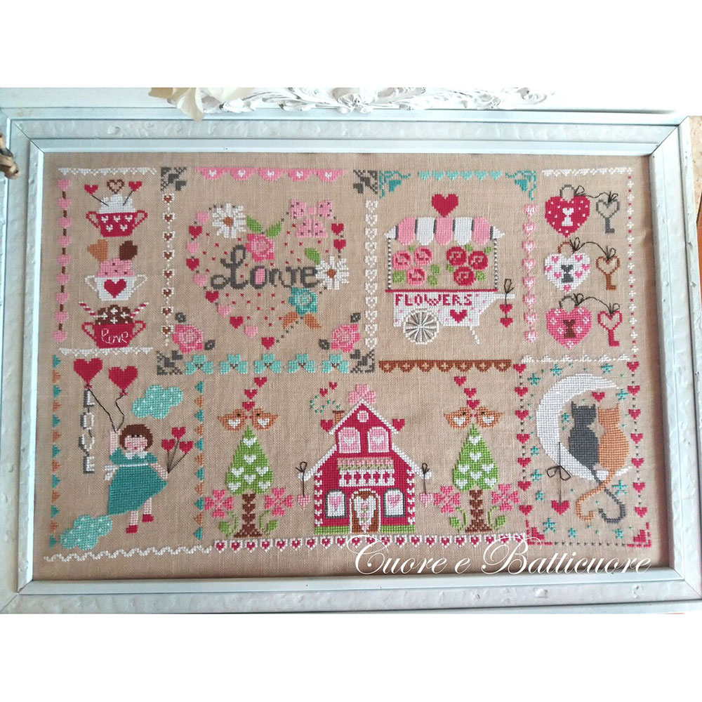 십자수도안책 Batticuore/Valentine's Day In Quilt(번호없음)/24-1787(CHART PACK)