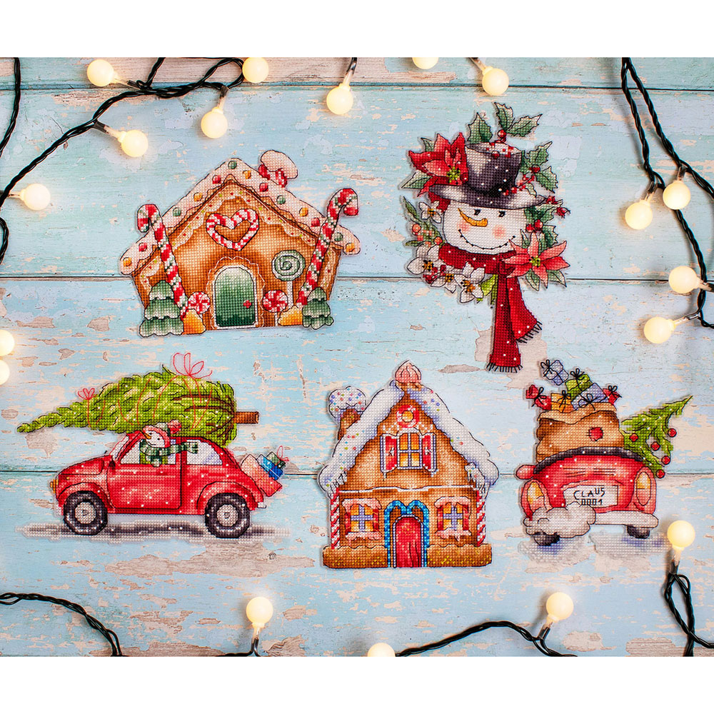 외국 십자수패키지 LETISTITCH/ Christmas Toys-L8055(플라스틱원단, 5작품)