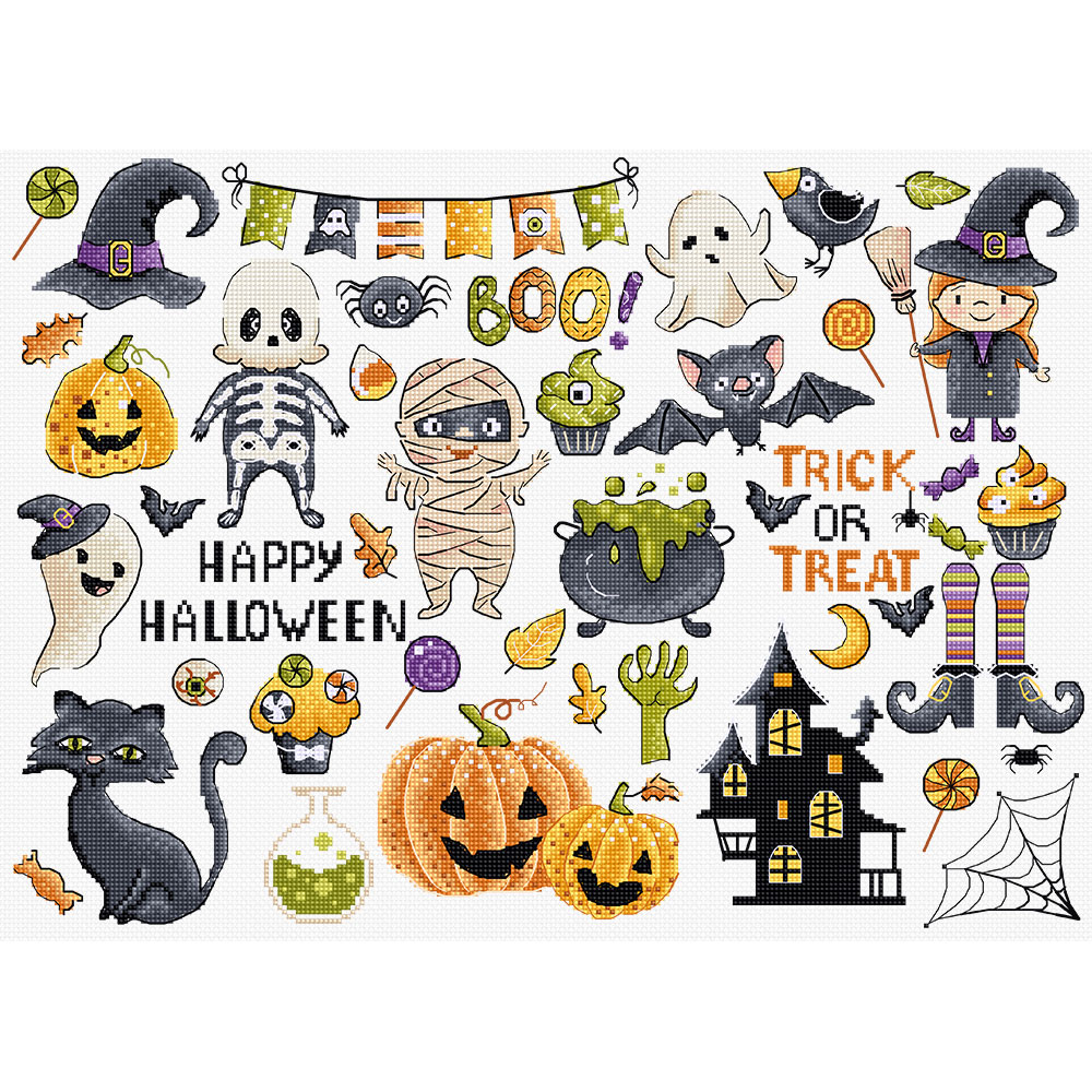 외국 십자수패키지 LETISTITCH/ Halloween Sampler-L8225