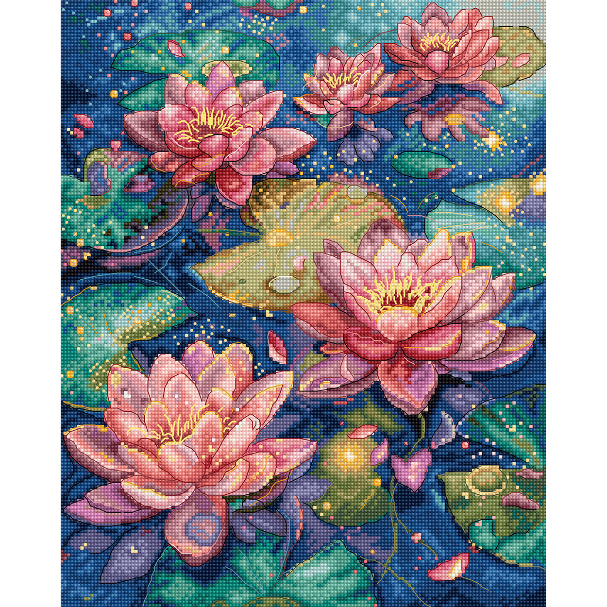 외국 십자수패키지 LETISTITCH/ Water lily-L9910