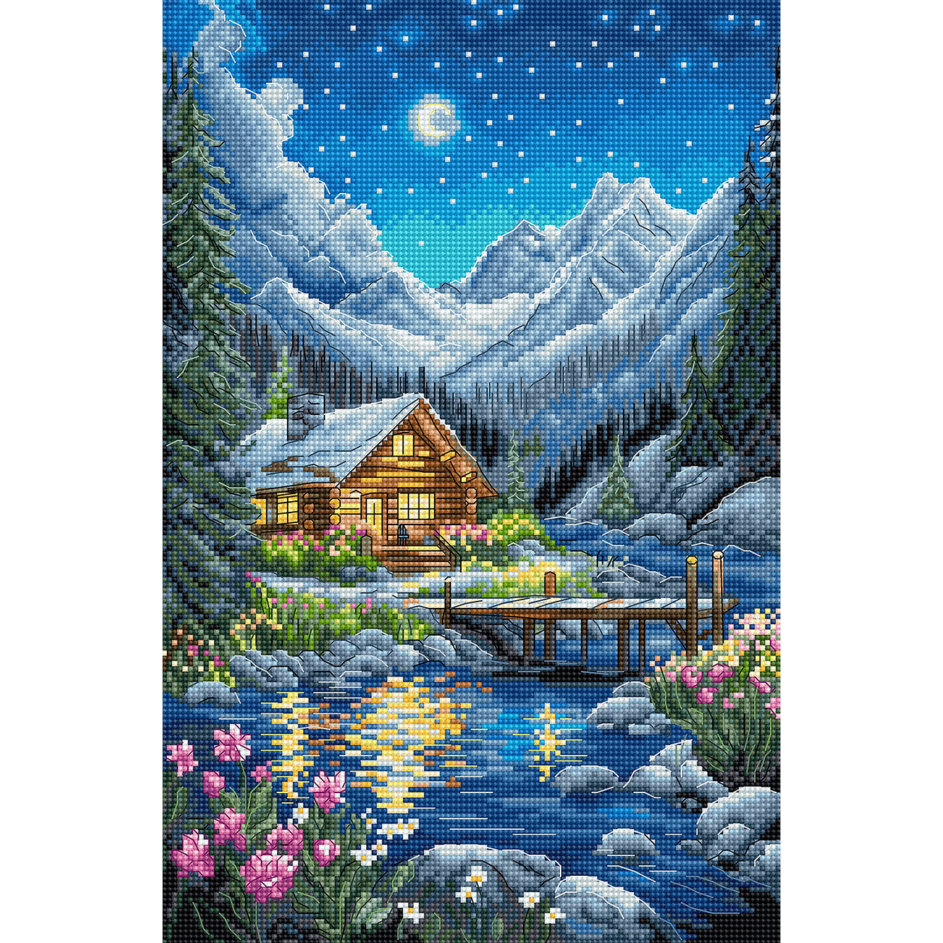 외국 십자수패키지 LETISTITCH/ Moonlit night-L9916