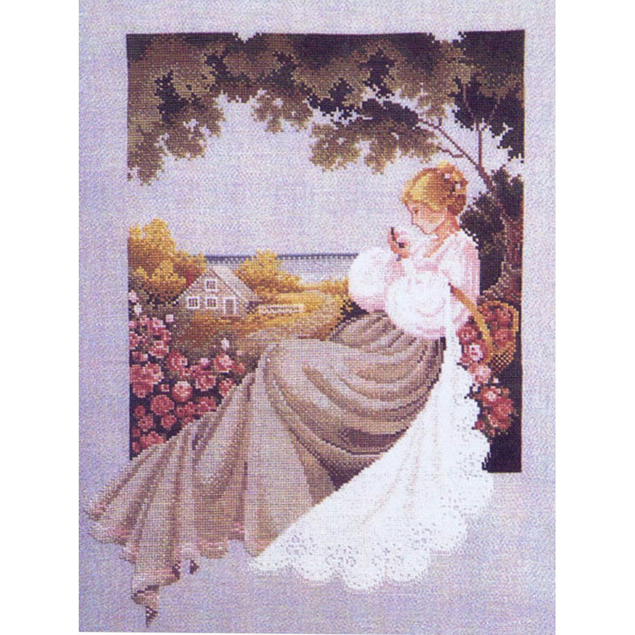 (중고)십자수도안책 Lavender & Lace/ NANTUCKET ROSE-LL20(중고) 비닐포장