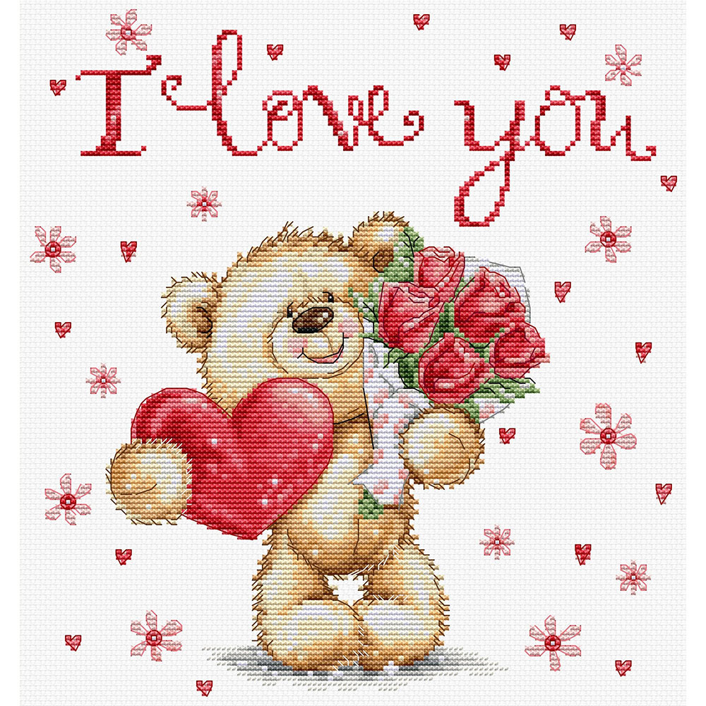 외국 십자수패키지 Luca-s / I Love You-B1421