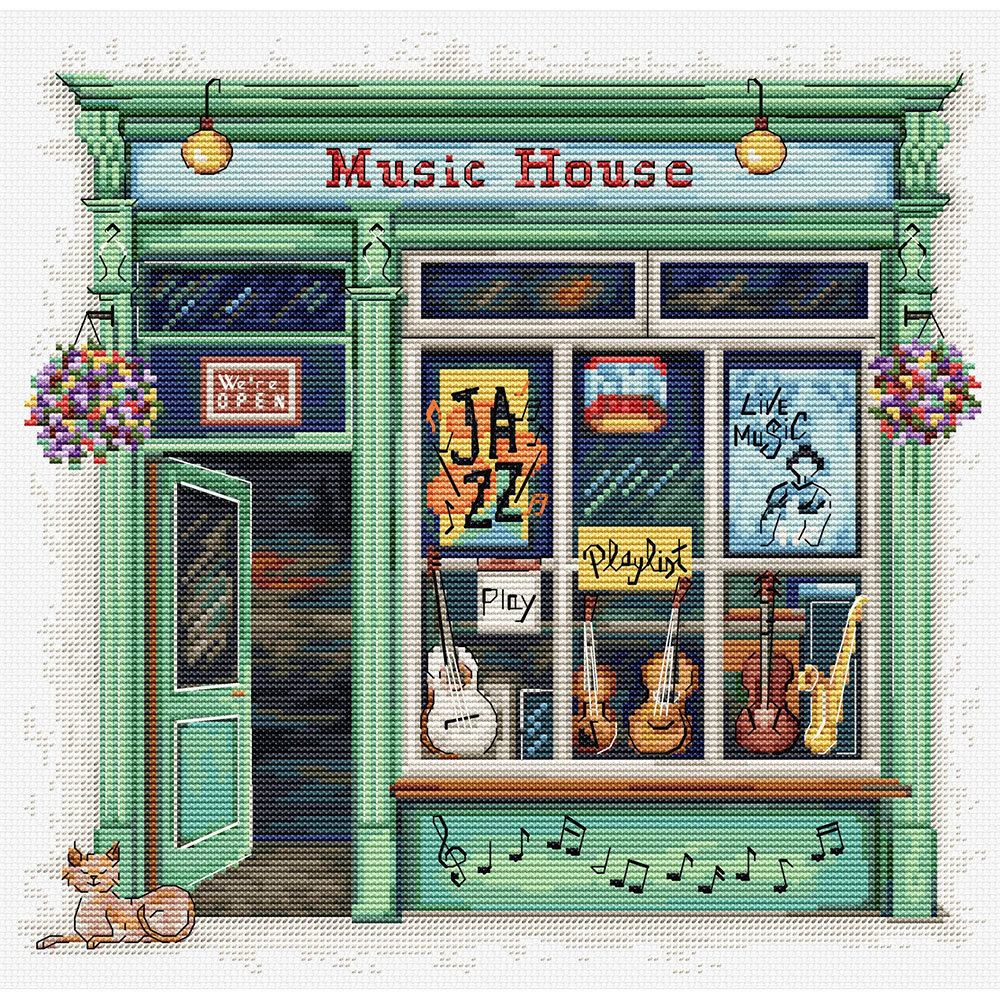 외국 십자수패키지 Luca-s / Music House-B1440