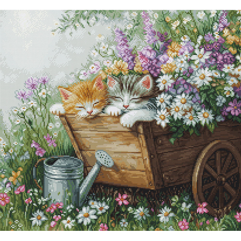 외국 십자수패키지 Luca-s / Kittens Sleep-BU5093