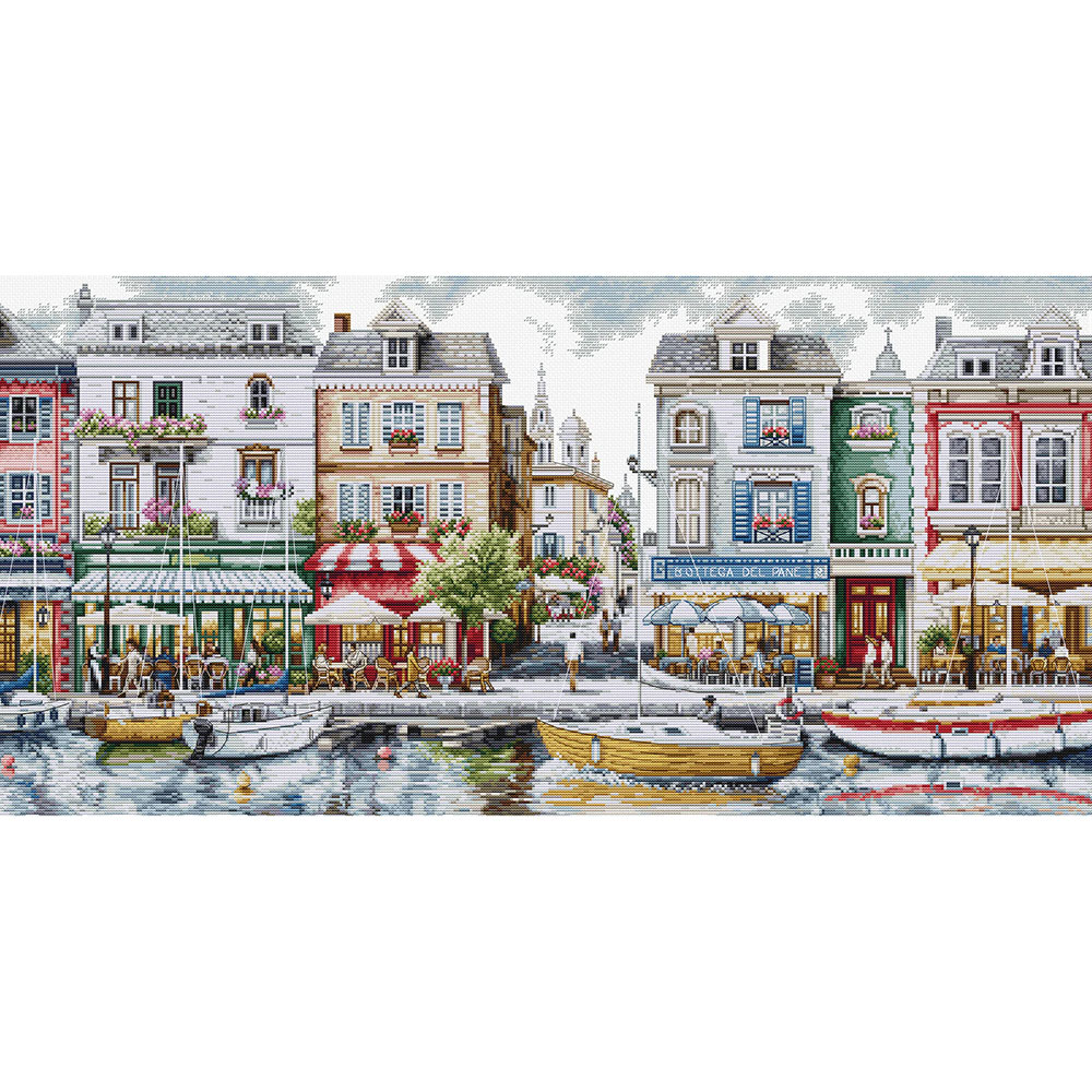 외국 십자수패키지 Luca-s Gold Collection/ Quayside-BU5103