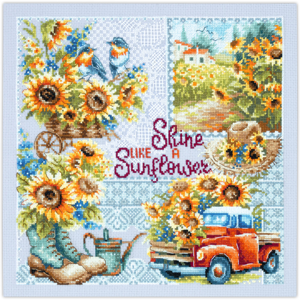 외국 십자수패키지 Magic Needle/Shine Like A Sunflouer-540-704